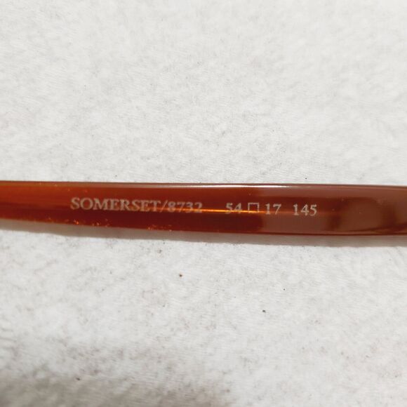 Womens Seraphin Brown Starlight Cat Eyeglasses Frames 54-17-140 Handmade Japan - Picture 8 of 9